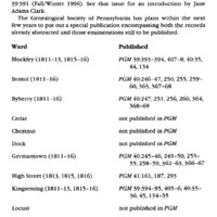 County of Philadelphia School Children Enumerations