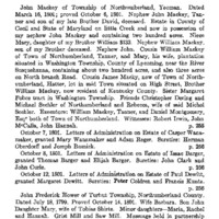 Abstracts of Wills and Administrations of Northumberland County