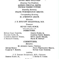 Officers of the Genealogical Society of Pennsylvania, 1938-1939