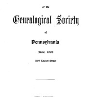 Publications of the Genealogical Society of Pennsylvania