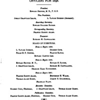 Officers of the Society