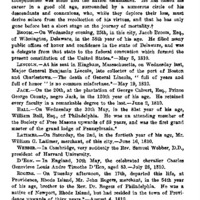 Deaths from the Philadelphia Repertory, May 5th, 1810 to April 13th, 1811