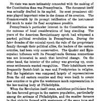 Pennsylvania and the Constitution