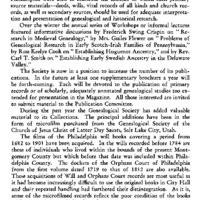 Review of the Year's Activities