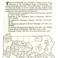 A Genealogist's Guide to Pennsylvania Records