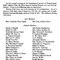 The Fifty-Seventh Annual Meeting of the Genealogical Society of Pennsylvania