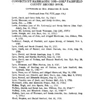 Connecticut Marriages, 1692-1832, Fairfield County Record Book