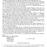 Will of Thomas Jones, of Fredericksburg, Va.