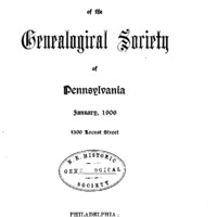 Publications of the Genealogical Society of Pennsylvania