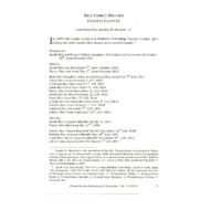 Rice Family Record, Fayette County