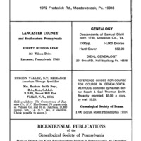 Genealogy Consultant