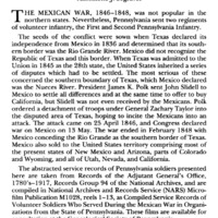 A Guide to Pennsylvania Soldiers in the Mexican War