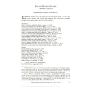 Burnett Family Record, Greene County