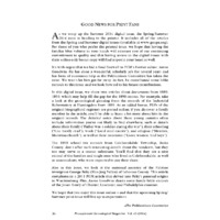 Good News for Print Fans