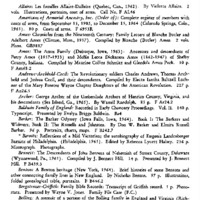 Genealogical Accessions by the Genealogical Society and the Historical Society of Pennsylvania, 1 January 1965-1 January 1966