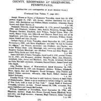 Abstracts of Wills of Westmoreland County, Registered at Greensburg, Pennsylvania