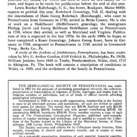 Genealogical Research in Progress