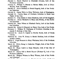 Marriages by Rev. Thomas J. Kitts, Pastor, Canton Baptist Church, Salem County, New Jersey, 1818-1820; Later of Northern Liberties, Philadelphia