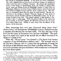 Captain James Irvin of Germantown, Philadelphia County, Pennsylvania