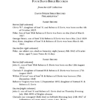 Four Davis Bible Records