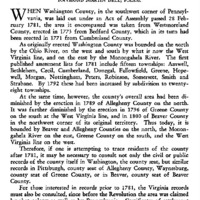 Washington County: Source Material for Genealogical Research