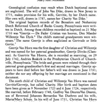 Charity Van Horn: A Note on Dutch Records