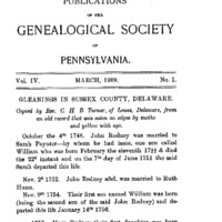 Gleanings in Sussex County, Delaware