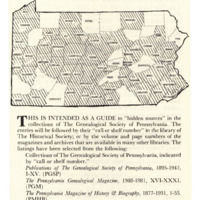 A Genealogist's Guide to Pennsylvania Records
