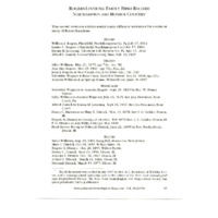 Rogers-Levering Family Bible Record, Northampton and Monroe Counties