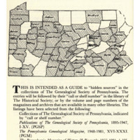 A Genealogist's Guide to Pennsylvania Records