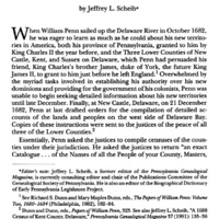 Sussex County, Delaware, Landholders of 1685