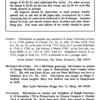 Genealogical Exchange