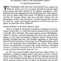 Pre-Penn Settlements of the Delaware Valley