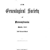 Publications of the Genealogical Society of Pennsylvania