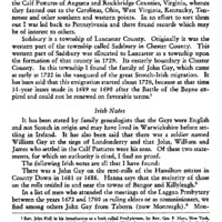 John Gay of Sadsbury, Lancaster Co., Pa.