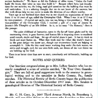 The Society's Sixtieth Birthday