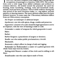 Seventeenth-Century Occupations