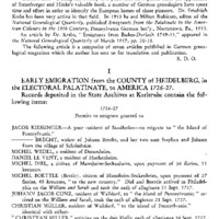 Annotations to Strassburger and Hinke's Pennsylvania German Pioneers