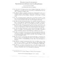 Pennsylvania State Agency Transportation Passes for CIVIL War Bodies