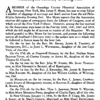 Marriage Notices from the Philadelphia Saturday Evening Post