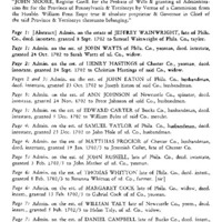 Philadelphia Administration Book "B", 1702-1720