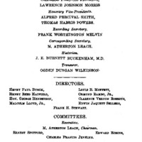 Officers of the Genealogical Society of Pennsylvania, 1936-1937