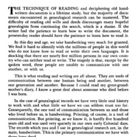 Colonial Handwriting Hazards and Hints