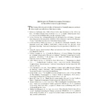 Articles of Pennsylvania Interest in Non-Pennsylvania Journals