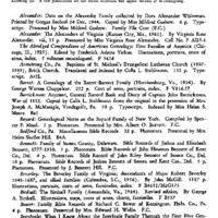 Genealogical Accessions of the Genealogical and Historical Societies of Pennsylvania, 1 January 1964-1 January 1965
