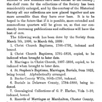 The Seventh Annual Report of the Genealogical Society of Pennsylvania