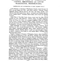 Abstracts of Wills of Washington County, Registered at Little Washington, Pennsylvania