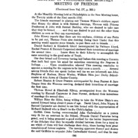 Minutes of Philadelphia Monthly Meeting of Friends