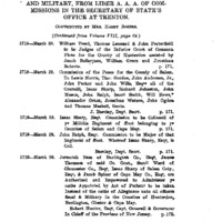 Abstracts of New Jersey Commissions, Civil and Military, From Liber A. A. A. of Commissions in the Secretary of State's Office at Trenton
