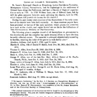 Pennsylvania Gravestone Inscriptions. St. James's Perkiomen